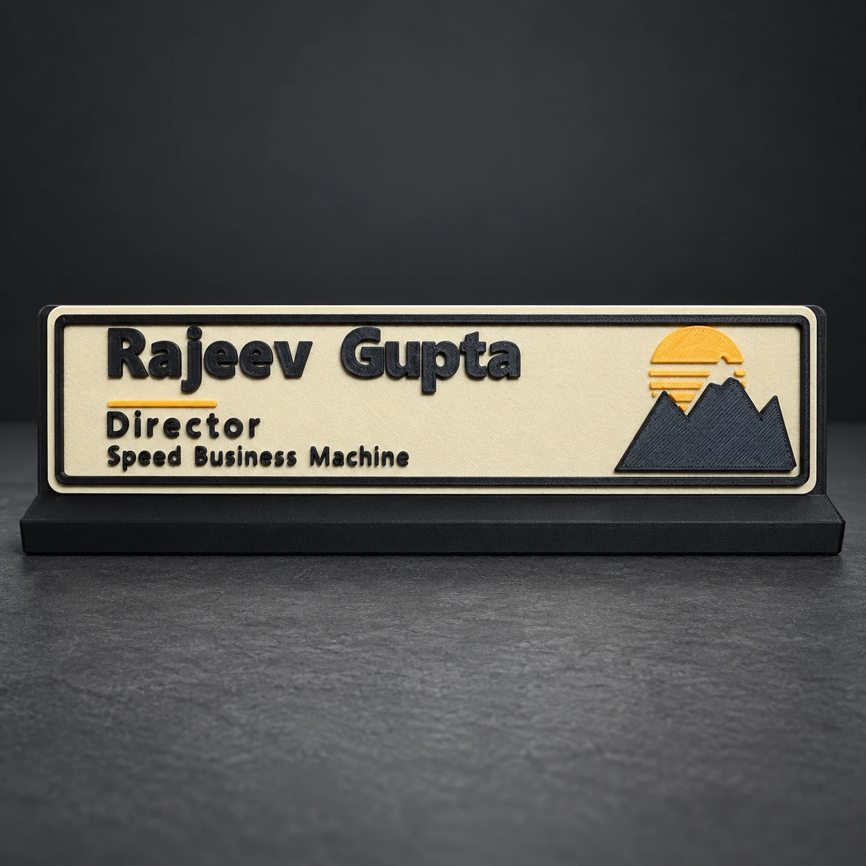 Signature — Custom Desk Nameplate