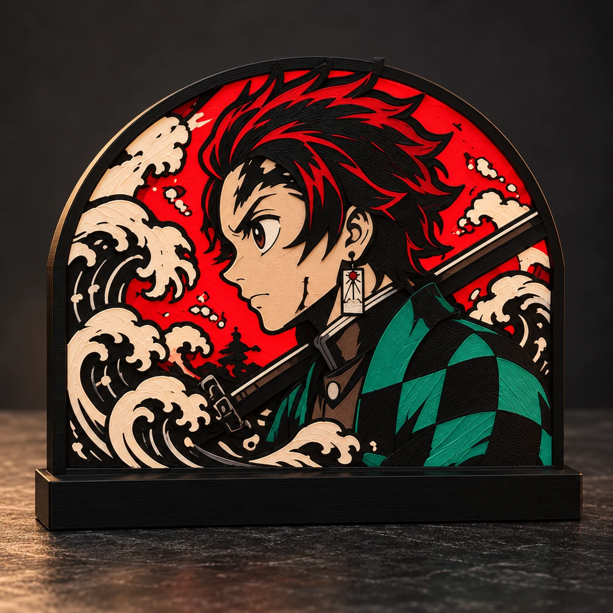 Tanjiro — Wave Art Panel